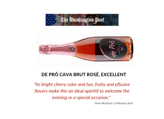 De Pró Cava rosé ideal for Valentine's